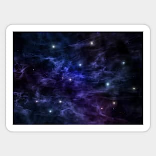 Galaxy with stars Sticker